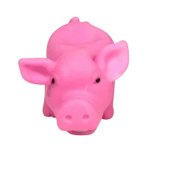 Mardi Gras Spot Vinyl Shrilling Pig 6" (Each) Toys