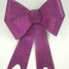 Sale Party Supplies Purple Glittered Bow 8" X 11" (Each)