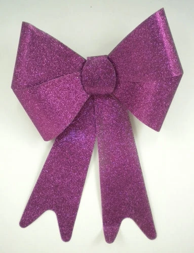 Sale Party Supplies Purple Glittered Bow 8" X 11" (Each) 3 Sale Party Supplies Purple Glittered Bow 8" X 11" (Each)