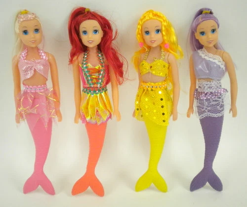 Mardi Gras Spot Toys Mermaid Doll 9" (Each) Mardi Gras Spot Toys Mermaid Doll 9" (Each)