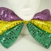 Plush Appeal, LLC Party Supplies Purple, Green And Gold Jumbo Sequin Bow Tie 11" X 8" (Each)