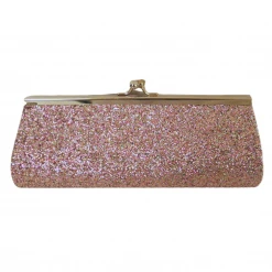 Sale Multicolor Glitter Clutch Purse 8" X 3" With Chain (Each) Novelties