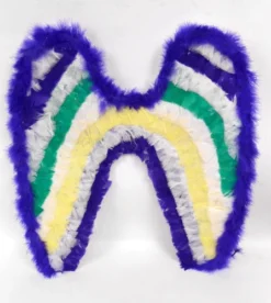Plush Appeal, LLC Purple, Green And Gold Wings 22" X 23.5" (Each) Party Supplies