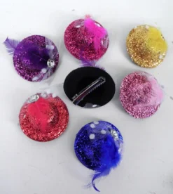 Plush Appeal, LLC Mini Hat Clip 5cm - Assorted Colors (Dozen)