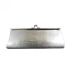 Sale Bright Silver Metallic Clutch Purse 8" X 3" With Chain (Each) 2 Sale Bright Silver Metallic Clutch Purse 8" X 3" With Chain (Each)