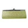 Sale Gold Glitter Clutch Purse 8" X 3" With Chain (Each)