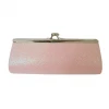 Sale Light Pink Metallic Glitter Clutch Purse 8" X 3" With Chain (Each) 1 Sale Light Pink Metallic Glitter Clutch Purse 8" X 3" With Chain (Each)