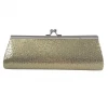 Sale Novelties Gold Disco Clutch Purse 8" X 3" With Chain (Each)