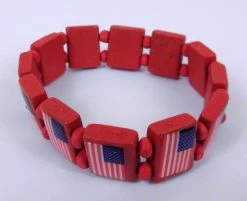 Sale American Flag Bracelet Beads