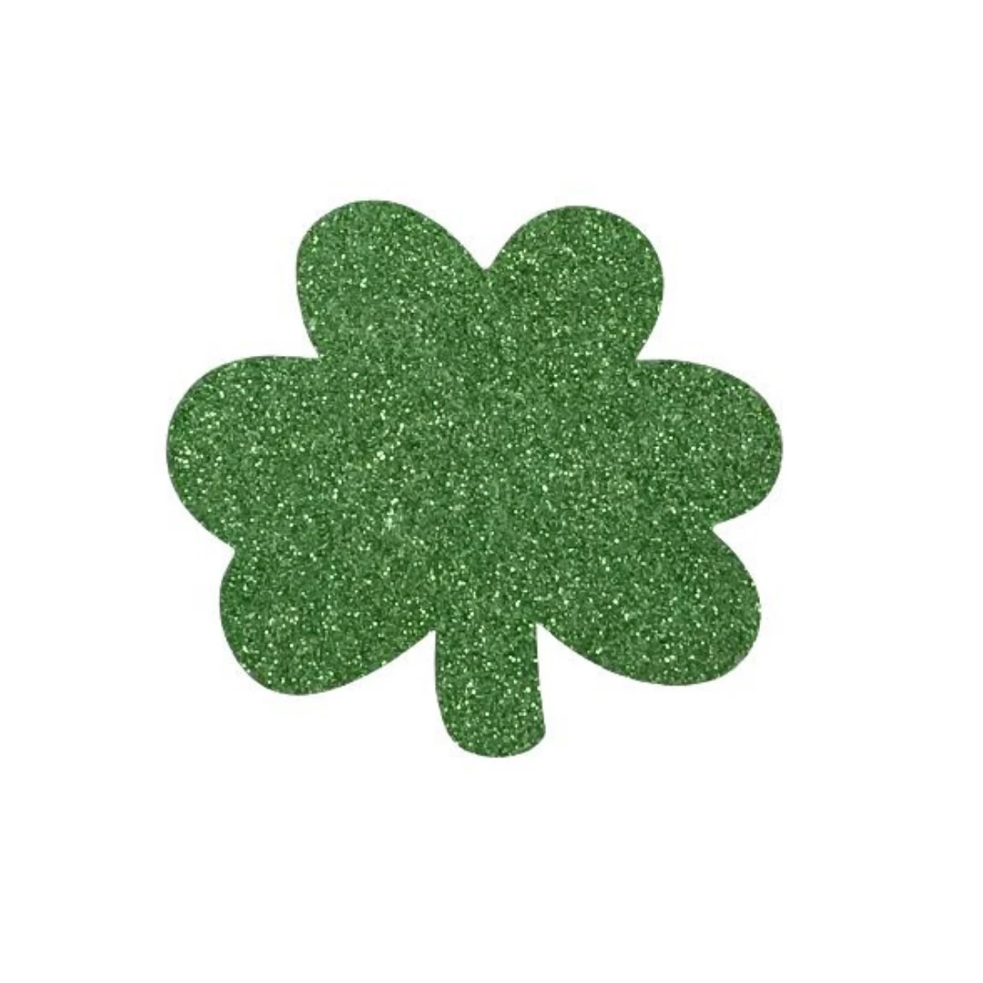 Sale Green Shamrock Glitter Sticker (Each) Party Supplies 3 Sale Green Shamrock Glitter Sticker (Each) Party Supplies