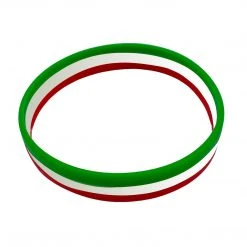 Mardi Gras Spot Beads Red White And Green Bracelet