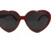 Mardi Gras Spot Novelties Red Heart Shaped Sunglasses (Each)