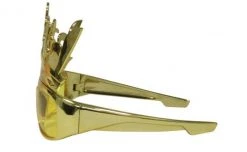 Mardi Gras Spot Novelties Metallic Gold Sunglasses With Fleur De Lis Crown (Each)