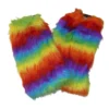 Plush Appeal, LLC Rainbow Striped Fuzzy Leg Warmers (Pair) 1 Plush Appeal, LLC Rainbow Striped Fuzzy Leg Warmers (Pair)