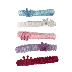 Sale Novelties Garter With Crowns - Assorted Colors (Dozen)