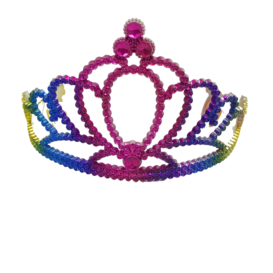 Sale Princess Tiara With Rainbow Colors (Each) Headbands 3 Sale Princess Tiara With Rainbow Colors (Each) Headbands