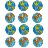 Mardi Gras Spot Globe Foam Ball 4" (Dozen) Toys 1 Mardi Gras Spot Globe Foam Ball 4" (Dozen) Toys