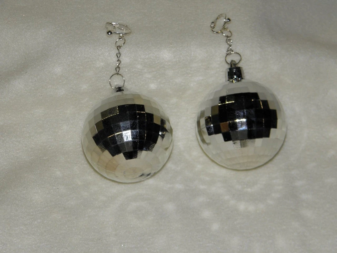 Plush Appeal, LLC Party Supplies Earrings - Disco Ball (Pair) 3 Plush Appeal, LLC Party Supplies Earrings - Disco Ball (Pair)