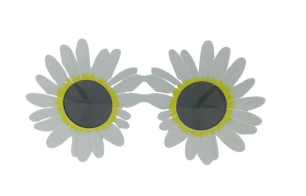 Mardi Gras Spot Daisy Sunglasses (Each) 3 Mardi Gras Spot Daisy Sunglasses (Each)