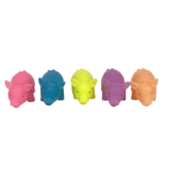 Sale 3.5" Squealing Neon Pig - Assorted Colors (Pack Of 5)