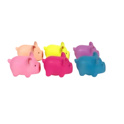 Mardi Gras Spot 2" Squealing Pig (Pack Of 6) Toys