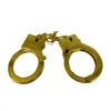 Mardi Gras Spot Gold Metallic Handcuffs (Dozen)