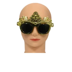 Mardi Gras Spot Novelties Metallic Gold Princess Sunglasses (Each) 4 Mardi Gras Spot Novelties Metallic Gold Princess Sunglasses (Each)