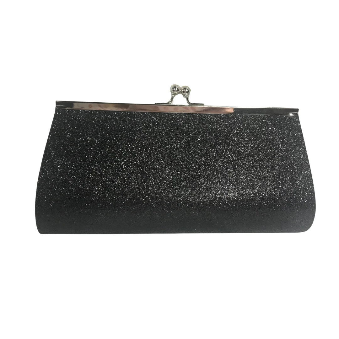 Sale Large Black Glitter Clutch Purse 9.5" X 4.5" With Chain (Each) Novelties 3 Sale Large Black Glitter Clutch Purse 9.5" X 4.5" With Chain (Each) Novelties