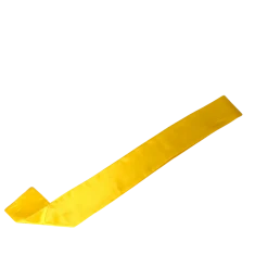 Plush Appeal, LLC Yellow Satin Sash 33" X 4" (Each)