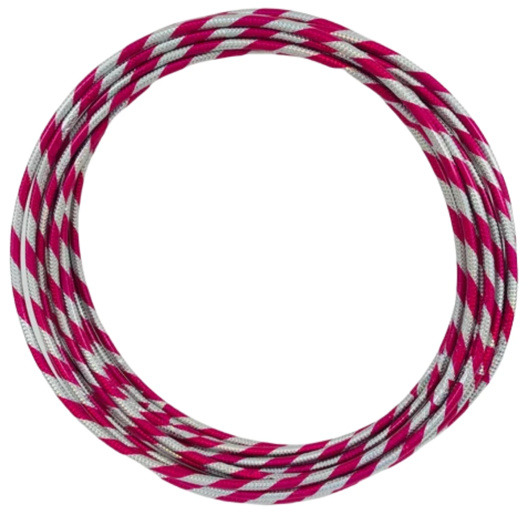 Mardi Gras Spot 24" Hula Hoop - Pink And Silver Glitter (Dozen) 3 Mardi Gras Spot 24" Hula Hoop - Pink And Silver Glitter (Dozen)