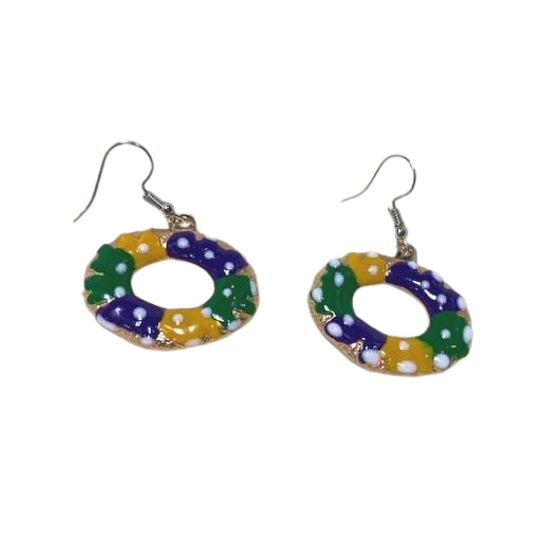 MGSPOT King Cake Earrings (Pair) Gifts & Apparel 3 MGSPOT King Cake Earrings (Pair) Gifts & Apparel