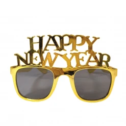 Sale Happy New Year Gold Sunglasses (Each)