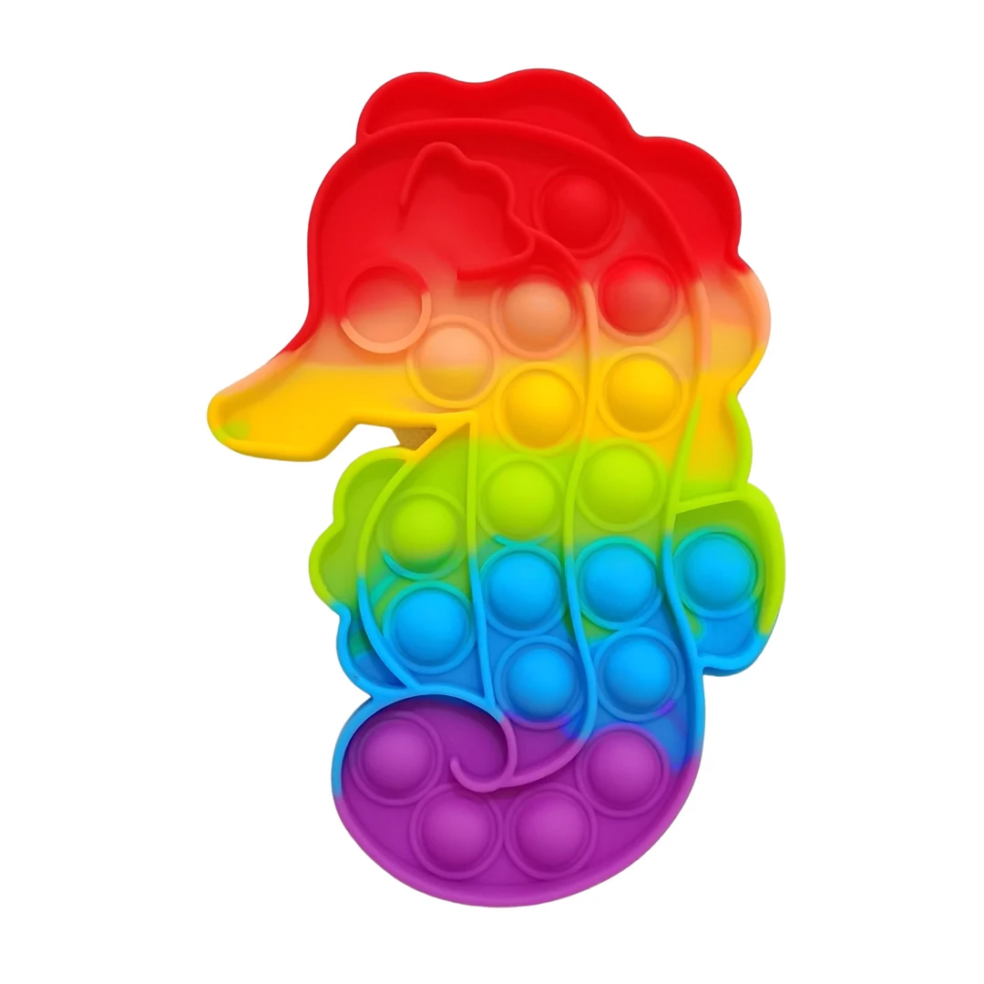 Plush Appeal, LLC Seahorse Fidget Popper - 16cm X 11cm (Each) 3 Plush Appeal, LLC Seahorse Fidget Popper - 16cm X 11cm (Each)