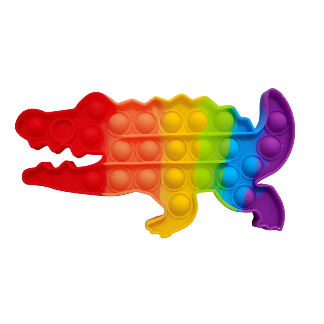 Plush Appeal, LLC Alligator Fidget Popper - 6cm X 12cm (Each) Toys Plush Appeal, LLC Alligator Fidget Popper - 6cm X 12cm (Each) Toys