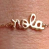 Sale Gold Plated NOLA Charm Bracelet With 1.8mm Flat Oval Cable Chain (Each)