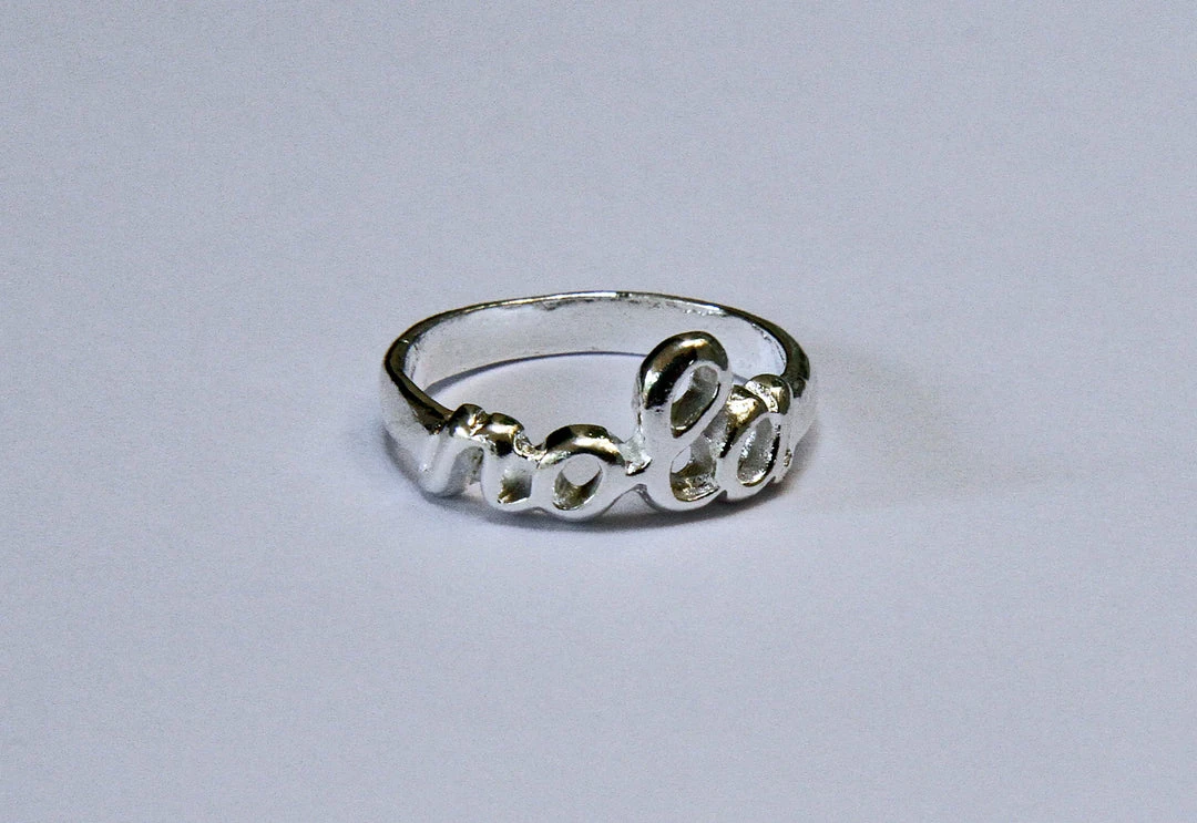 Mardi Gras Spot Silver Plated "NOLA" - Ring Size 7 (Each) 3 Mardi Gras Spot Silver Plated "NOLA" - Ring Size 7 (Each)