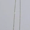 MGSPOT 16" Alpha Line Gold Plated Pewter Necklace With 1.8mm Flat Oval Cable Chain "C" (Each)