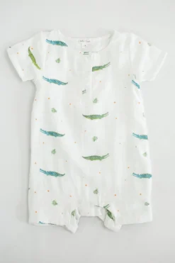 Sale Gifts & Apparel See Ya Later Alligator Organic Muslin Shortall (Each) 7 Sale Gifts & Apparel See Ya Later Alligator Organic Muslin Shortall (Each)