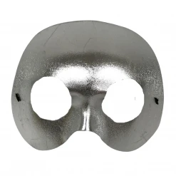 Plush Appeal, LLC Metallic Silver Mask With No Stone Trim (Each)