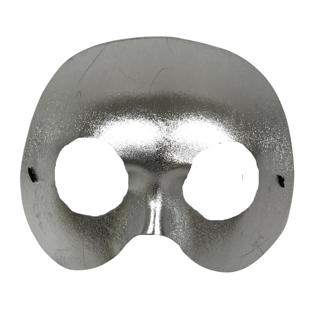 Plush Appeal, LLC Metallic Silver Mask With No Stone Trim (Each) 3 Plush Appeal, LLC Metallic Silver Mask With No Stone Trim (Each)