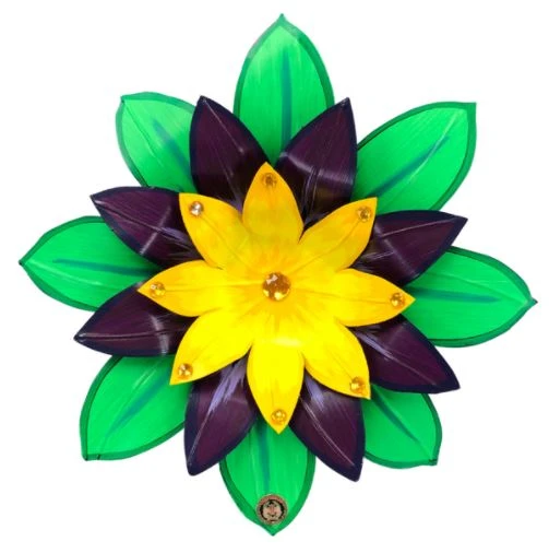 Mardi Gras Spot Party Supplies 21" Orpheus 2022 Purple, Green, And Gold Signature Flower With Rhinestones (Each) Mardi Gras Spot Party Supplies 21" Orpheus 2022 Purple, Green, And Gold Signature Flower With Rhinestones (Each)
