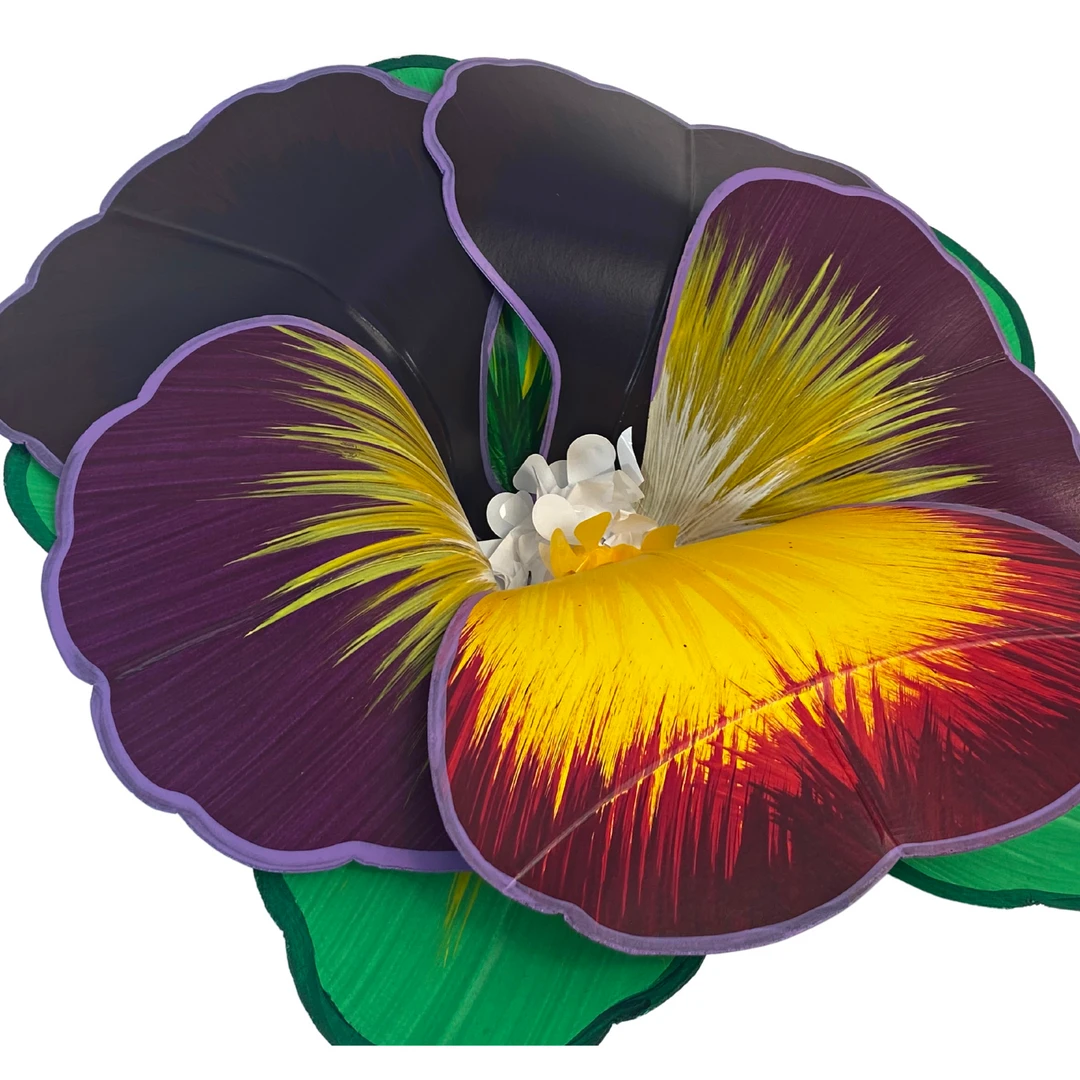Mardi Gras Spot Party Supplies 21" Orpheus 2022 Pansy Signature Flower (Each) 4 Mardi Gras Spot Party Supplies 21" Orpheus 2022 Pansy Signature Flower (Each)