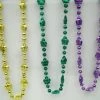 SBDOZEN 38" Metallic Crown Mardi Gras Beads (Dozen)