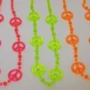 SBDOZEN Beads 36" Large Peace Sign Neon Colors (Dozen) 1 SBDOZEN Beads 36" Large Peace Sign Neon Colors (Dozen)