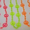 SB5791 36" Large Peace Sign Neon Colors (Each) Beads