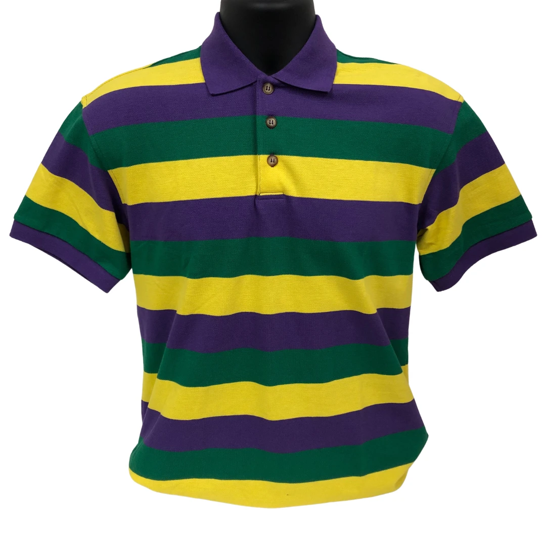 Plush Appeal, LLC Purple, Green, And Gold Short Sleeve Polo Shirt (Each) Plush Appeal, LLC Purple, Green, And Gold Short Sleeve Polo Shirt (Each)