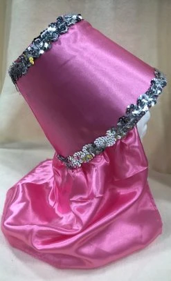 Plush Appeal, LLC Party Supplies Pink Costume Hat With Silver Sequin Trim (Each)