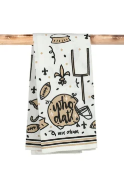- No Manufacturer - New Orleans Saints Who Dat Kitchen Towel (Each) Gifts & Apparel