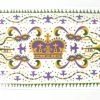 MGSPOT Small Rectangular Mardi Gras Platter (Each) 2 MGSPOT Small Rectangular Mardi Gras Platter (Each)