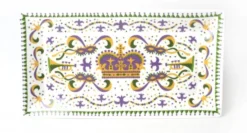 MGSPOT Small Rectangular Mardi Gras Platter (Each) Tableware